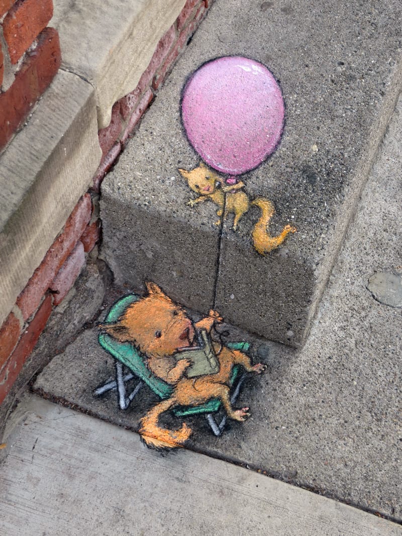Playful Characters Drawn On Everyday Streets By David Zinn (4)