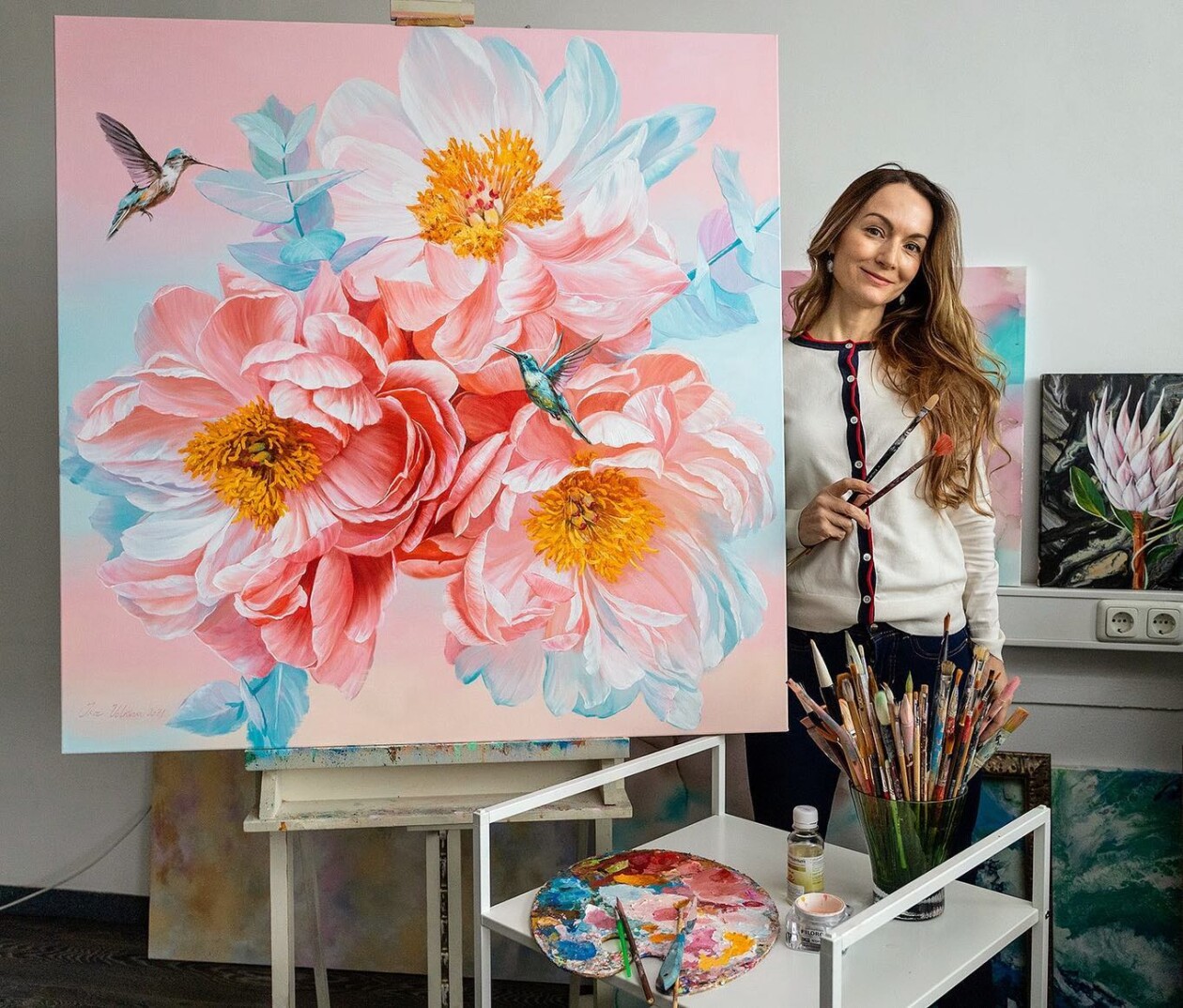 Stunning Flower In Bloom Paintings By Ukrainian Artist Ira Volkova (1)