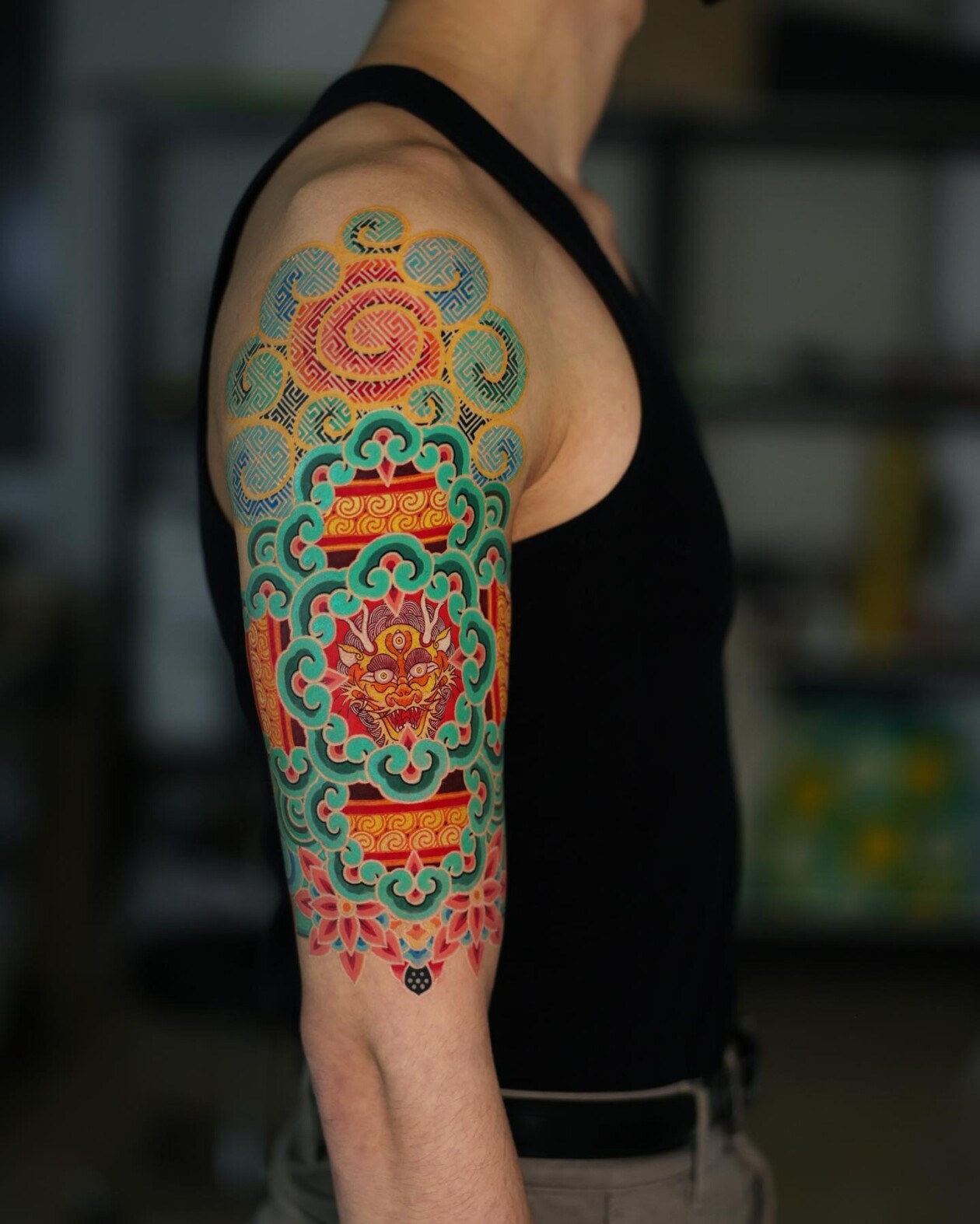 Vibrant Tattoos With Densely Layered Patterns By Korean Artist Pittakkm (3)