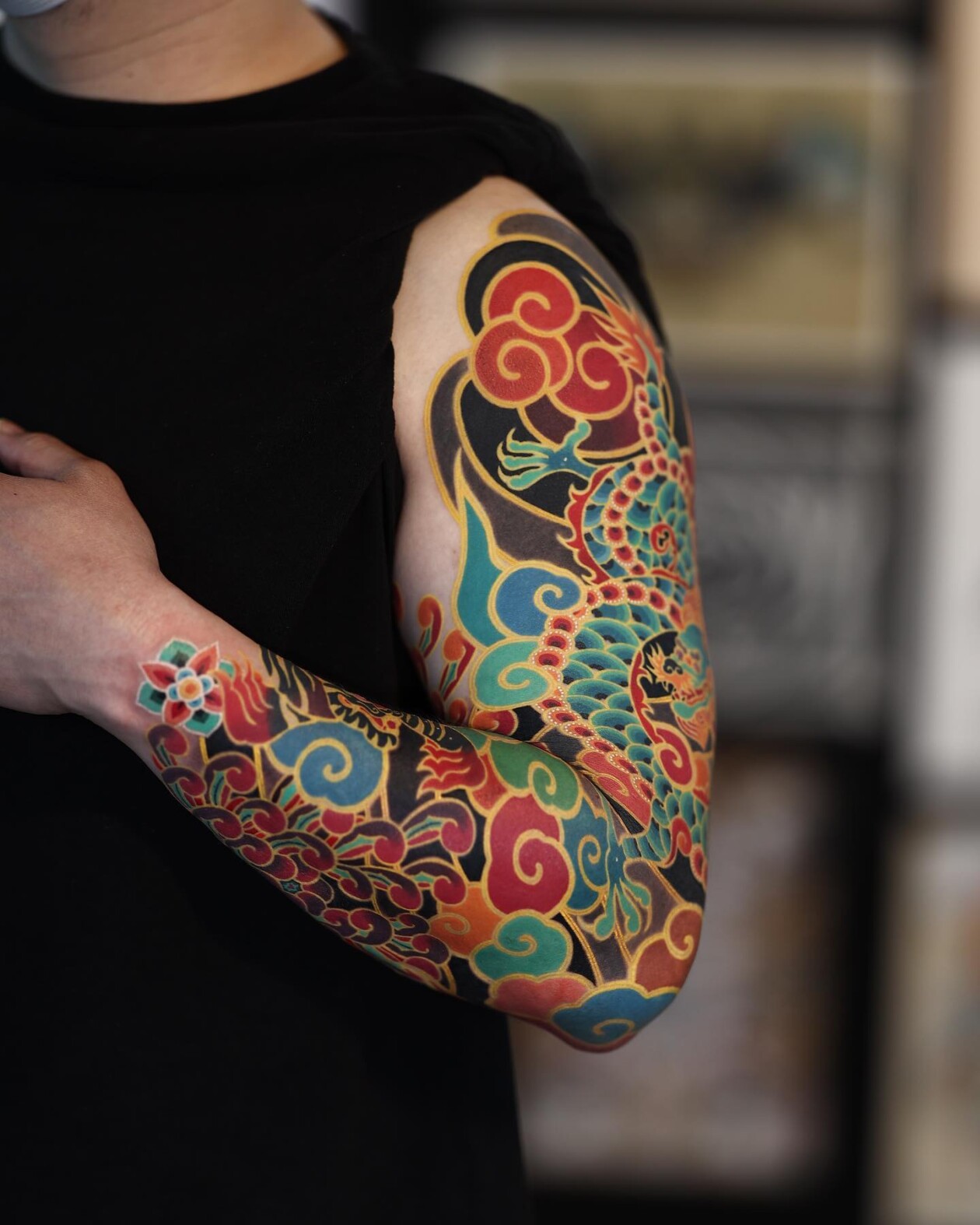 Vibrant Tattoos With Densely Layered Patterns By Korean Artist Pittakkm (4)