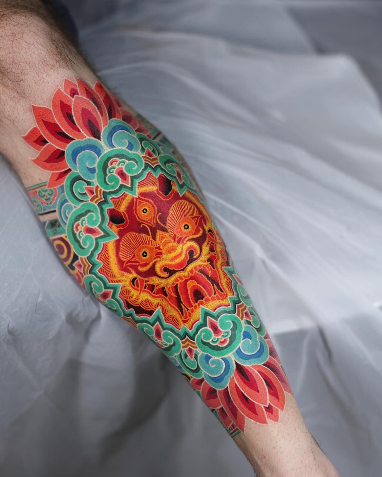 Vibrant Tattoos With Densely Layered Patterns By Korean Artist Pittakkm (8)