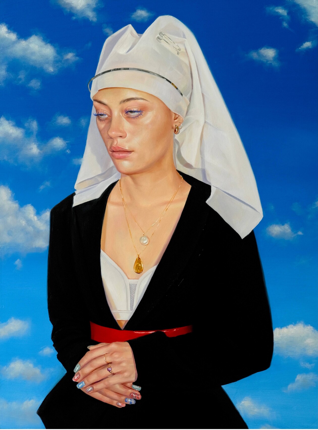 Vivid Portrait Paintings Of Female Figures By Roxanne Sauriol (6)