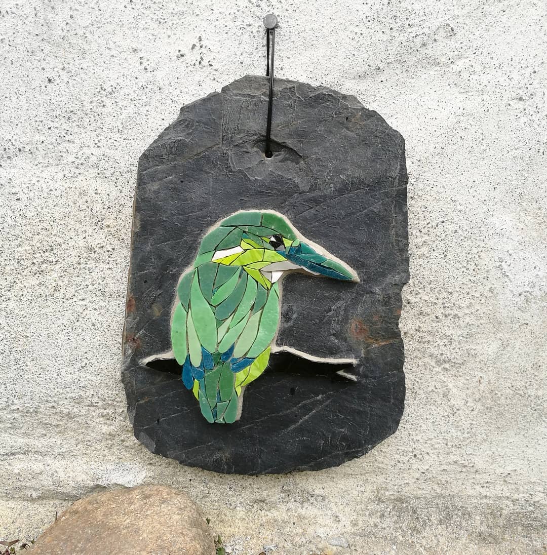 Whimsically Detailed Bird And Feather Mosaics By French Artist Céline Sutra (13)
