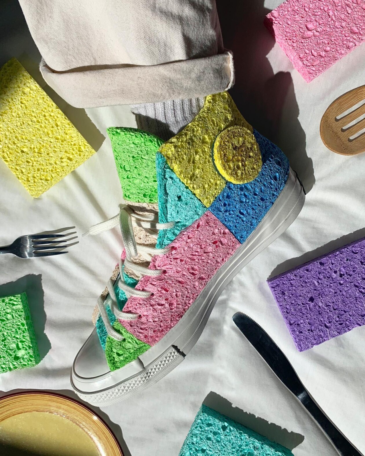 Chuck Taylor Gets A Recycled Revamp, Artist Casen Sullivan Reimagines The Classic Shoe (10)