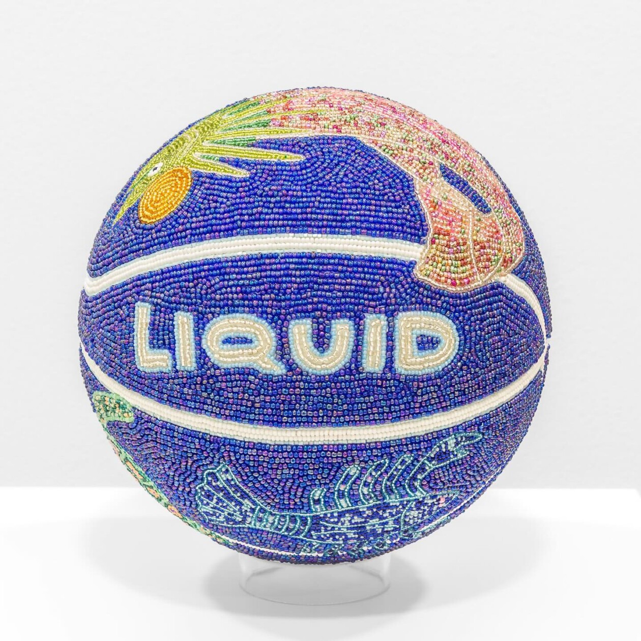 From Playground To Prophecy, Jorge Mañes Rubio's Beaded Basketball Sculptures (1)