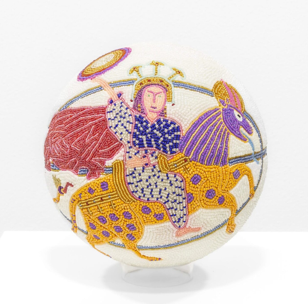 From Playground To Prophecy, Jorge Mañes Rubio's Beaded Basketball Sculptures (12)