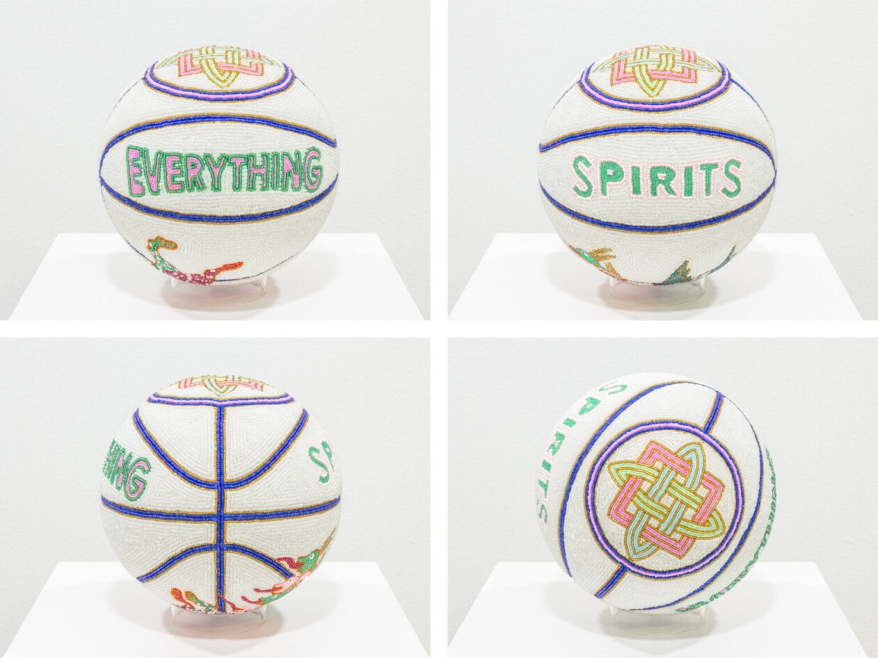 From Playground To Prophecy, Jorge Mañes Rubio's Beaded Basketball Sculptures (4)