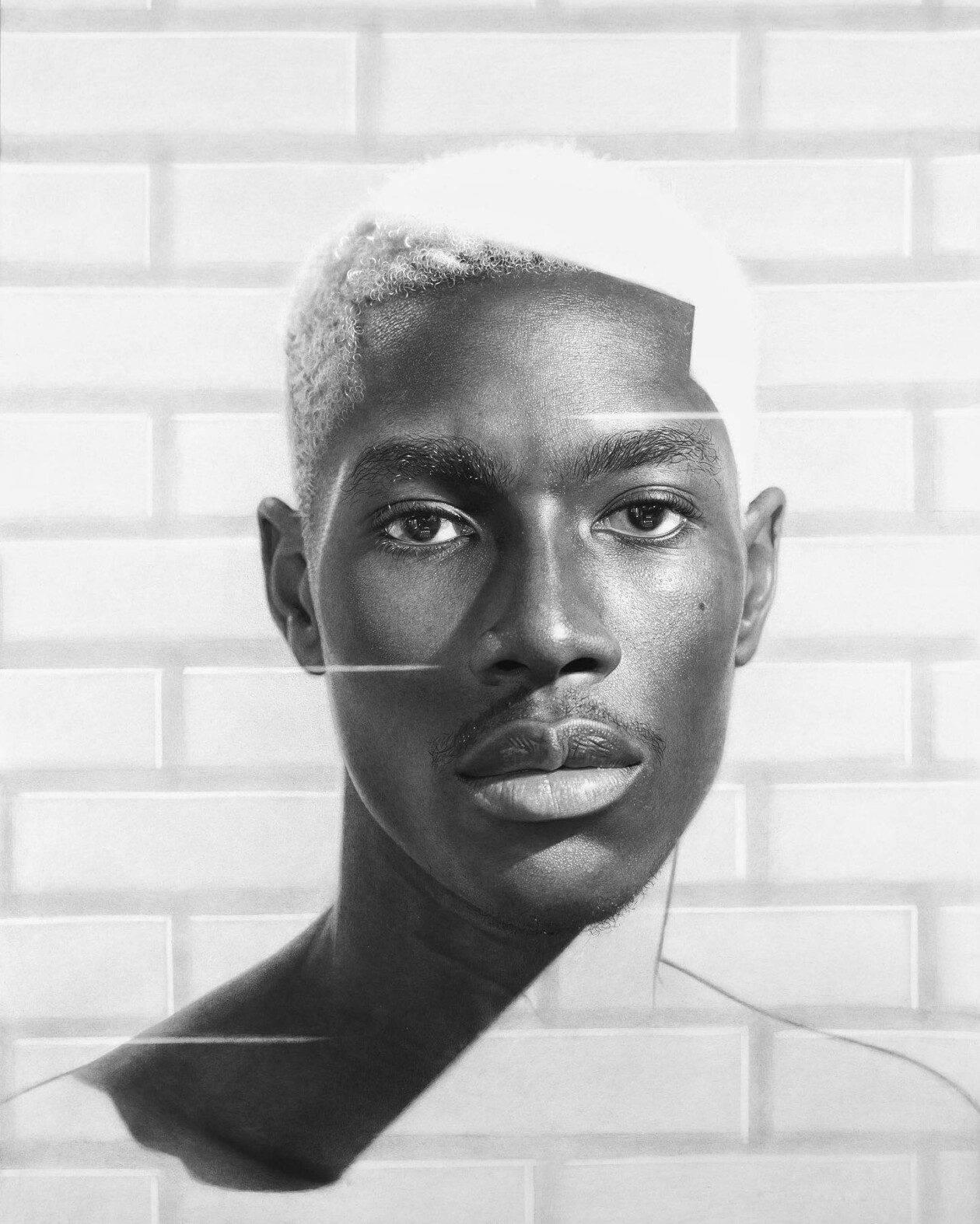 Hyperrealistic Black And White Pencil Drawings Of Arinze Stanley (10)