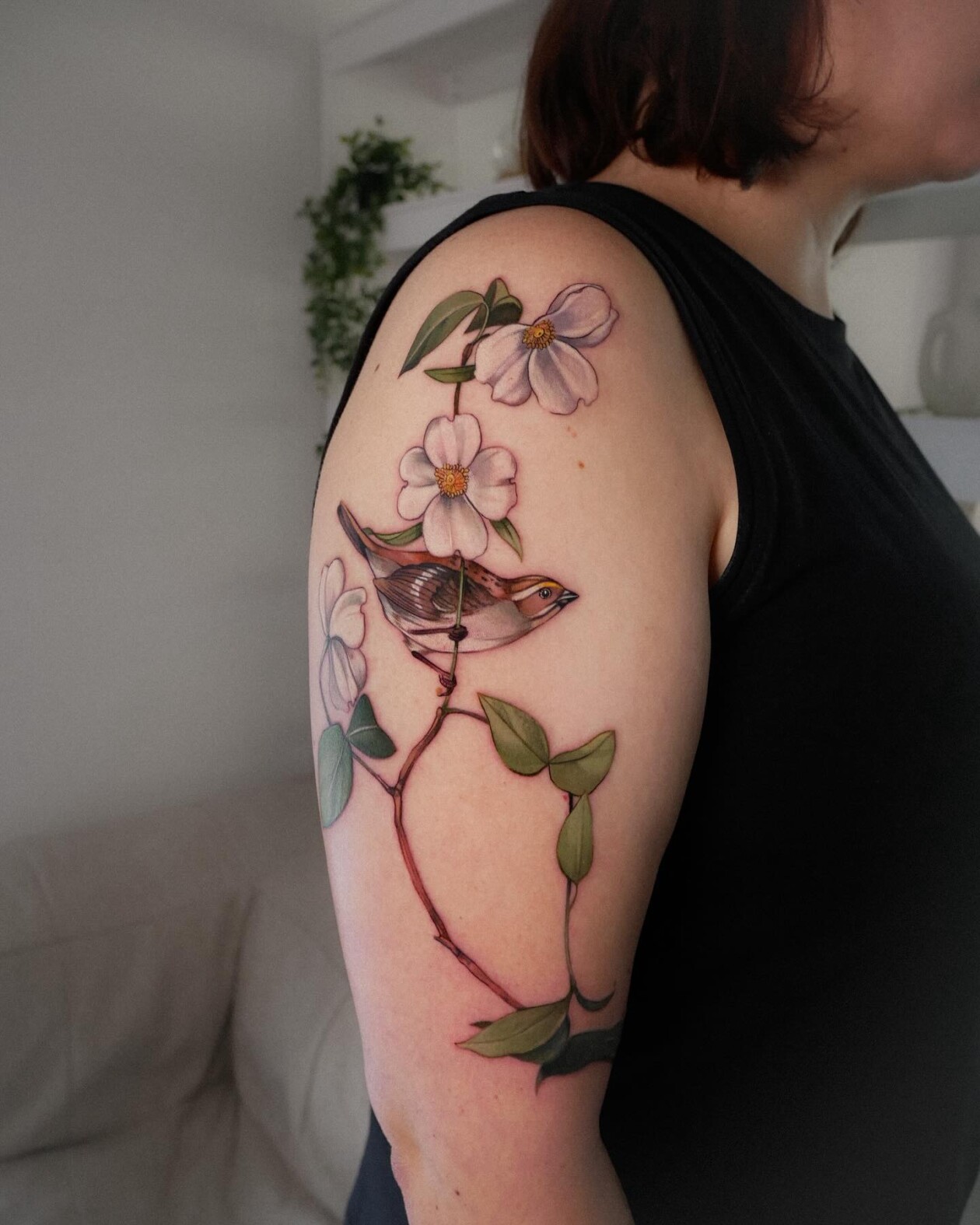 Botany And Animal Illustrative Tattoos By Vanessa Core (10)