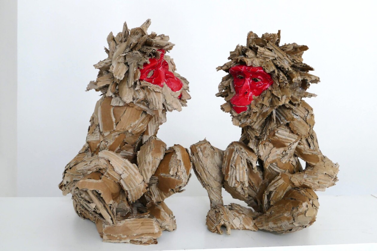 Cardboard Wonders, Olivier Bertrand’s Sustainable Lifelike Animal Sculptures (15)