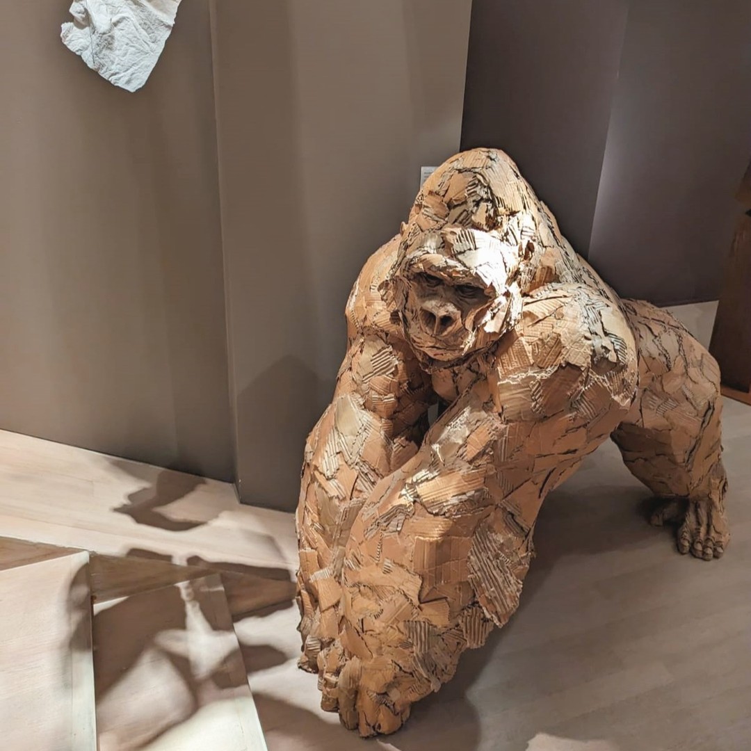 Cardboard Wonders, Olivier Bertrand’s Sustainable Lifelike Animal Sculptures (4)