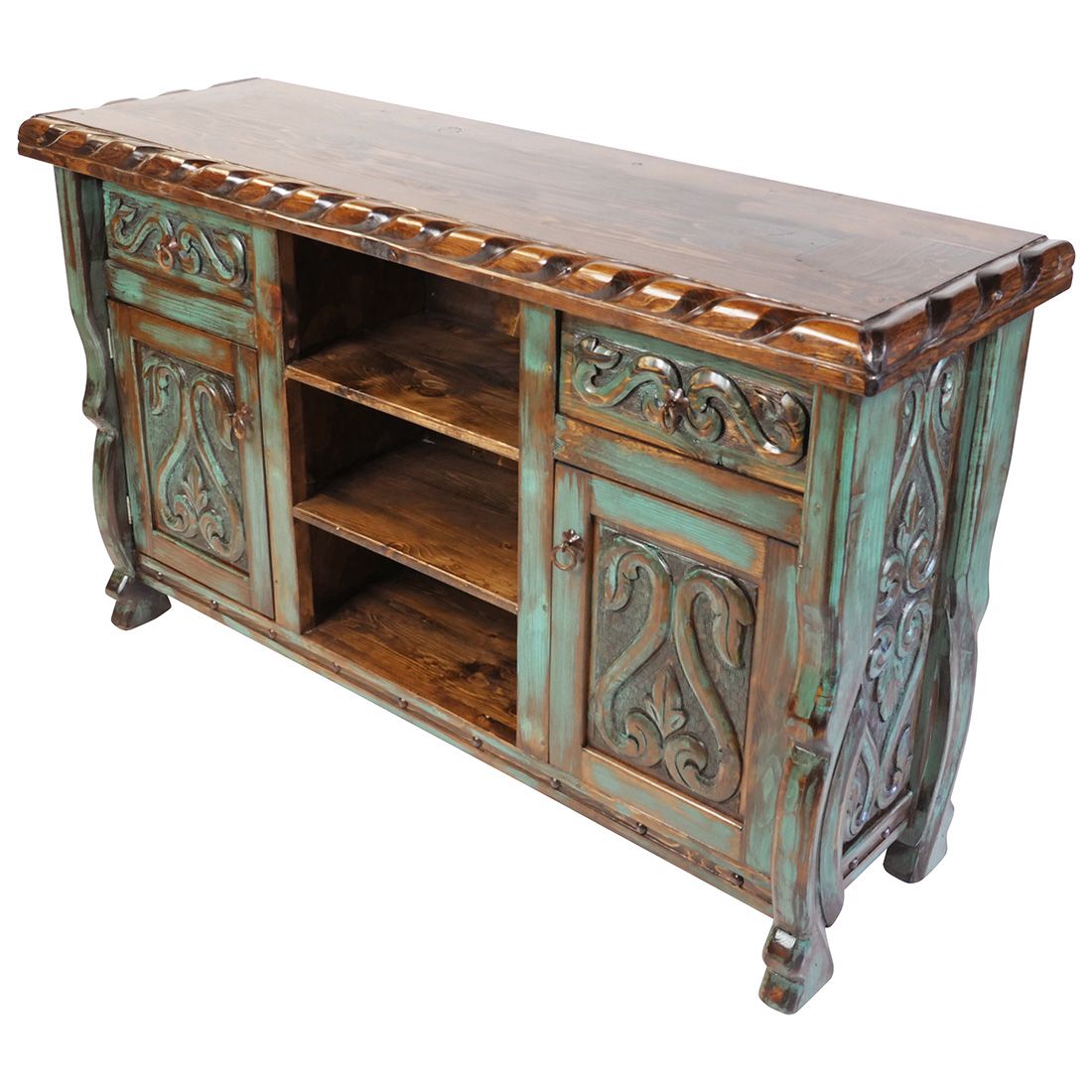 Patina Effect Applied To A Wood Piece Of Furniture Image Via Artesanato Mercado