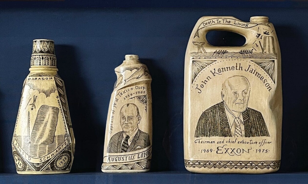 Plastic Scrimshaw, Carving Environmental Allegories On Discarded Waste, By Duke Riley (5)