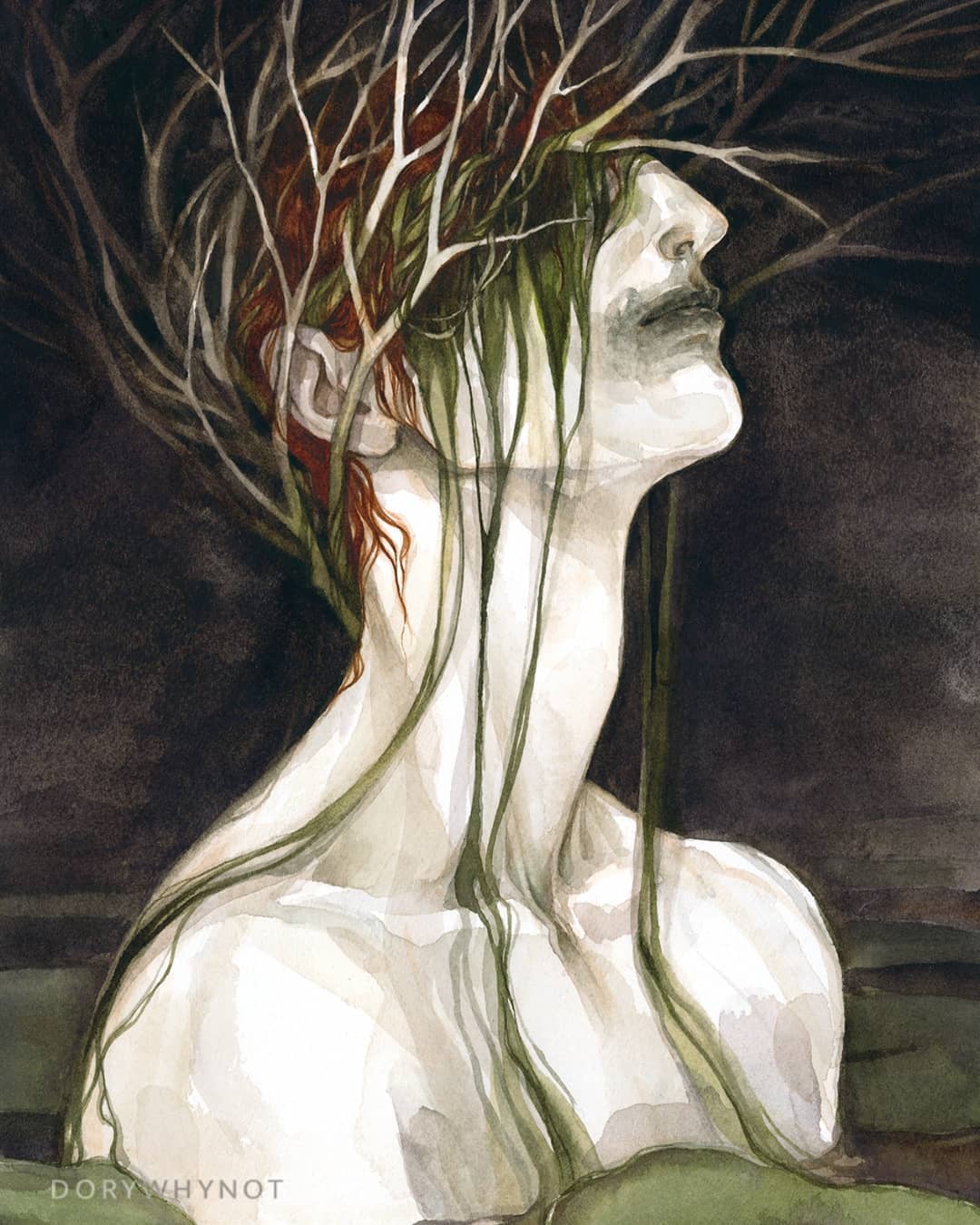 Dark Surrealism Watercolors By Dory Whynot (10)