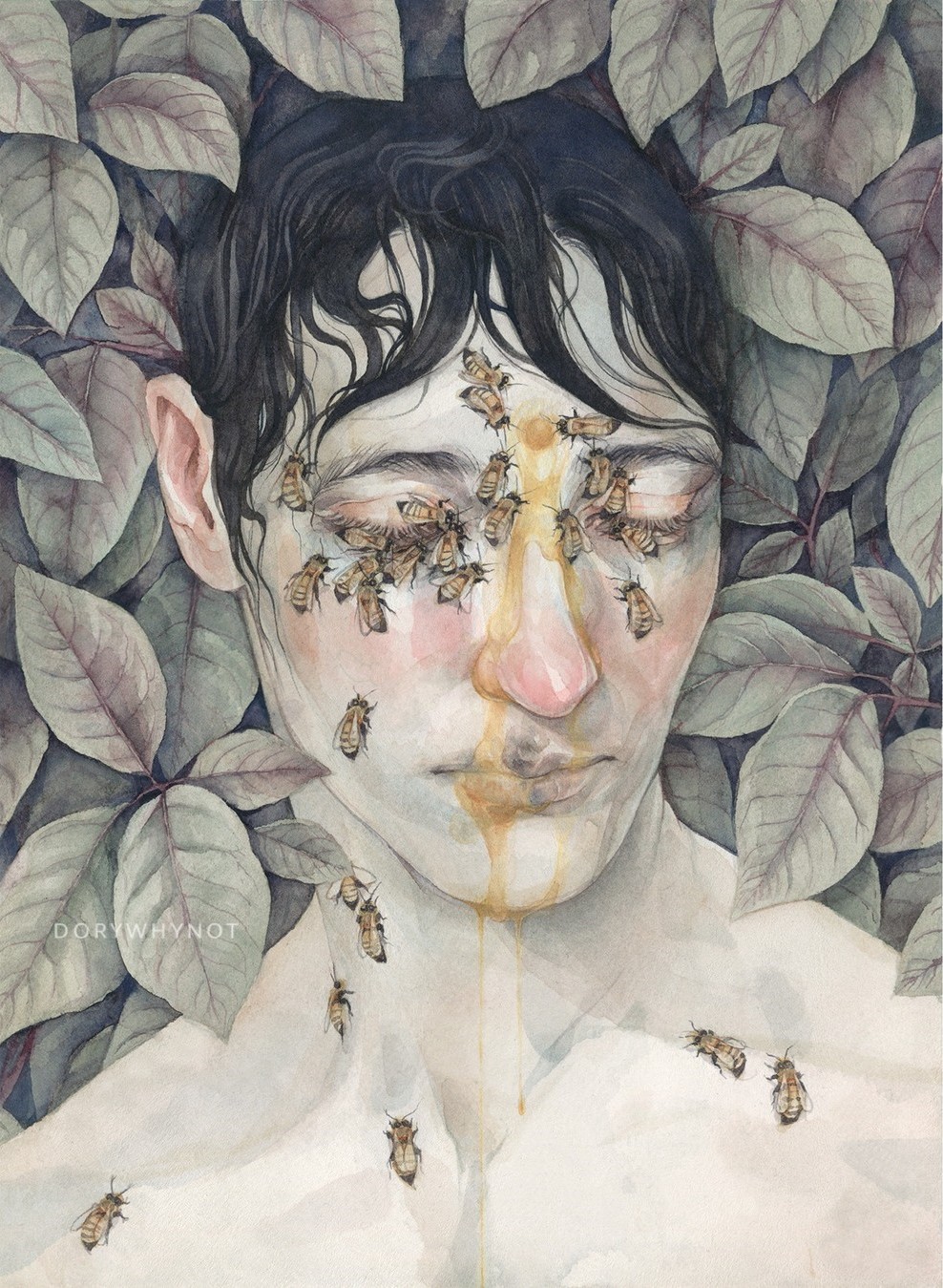 Dark Surrealism Watercolors By Dory Whynot (15)