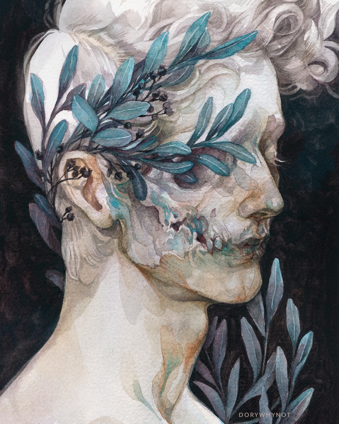 Dark Surrealism Watercolors By Dory Whynot (19)