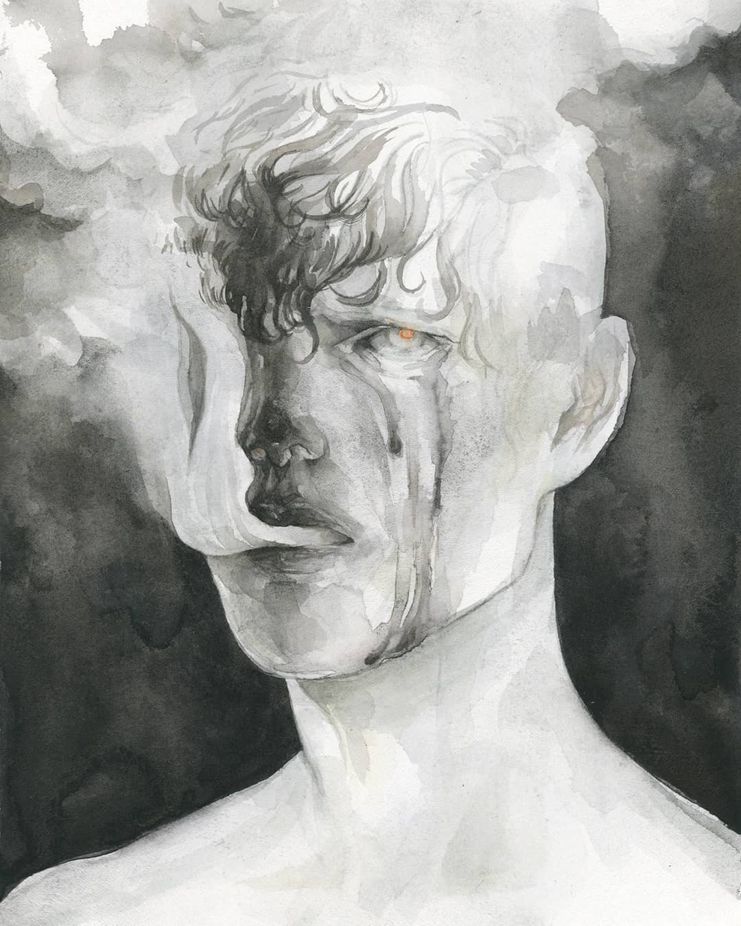 Dark Surrealism Watercolors By Dory Whynot (6)