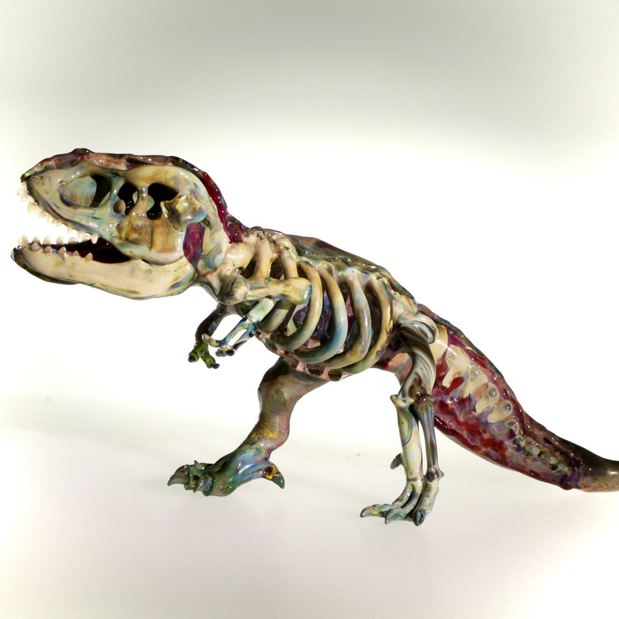 Dinosaur And Fossil Glass Sculptures By David White (1)