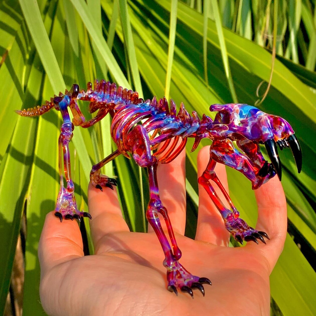 Dinosaur And Fossil Glass Sculptures By David White (2)