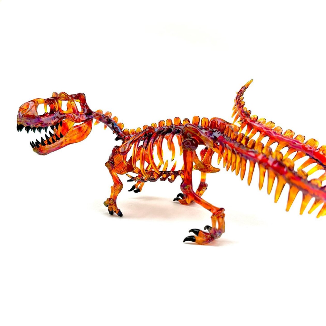 Dinosaur And Fossil Glass Sculptures By David White (7)