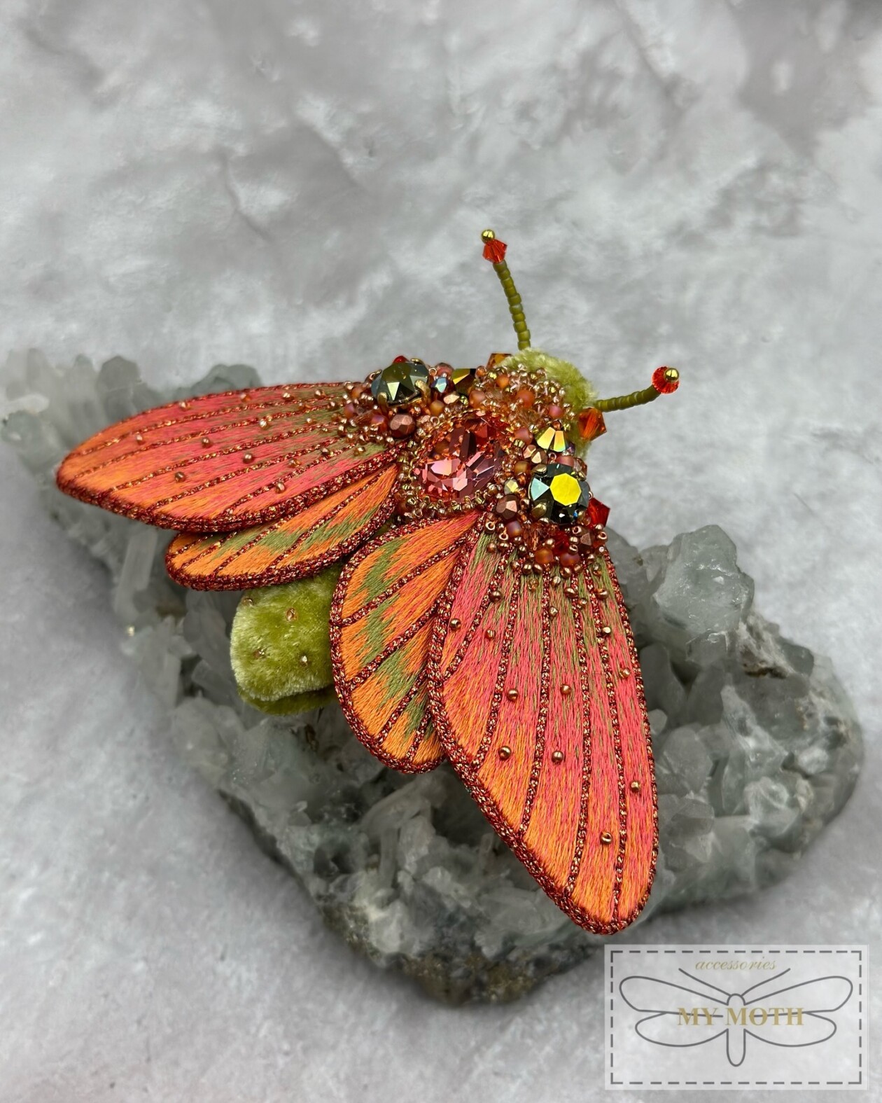 Insect Themed Beaded Embroidery Jewelry By Victoria, Aka My Moth Accessories (18)