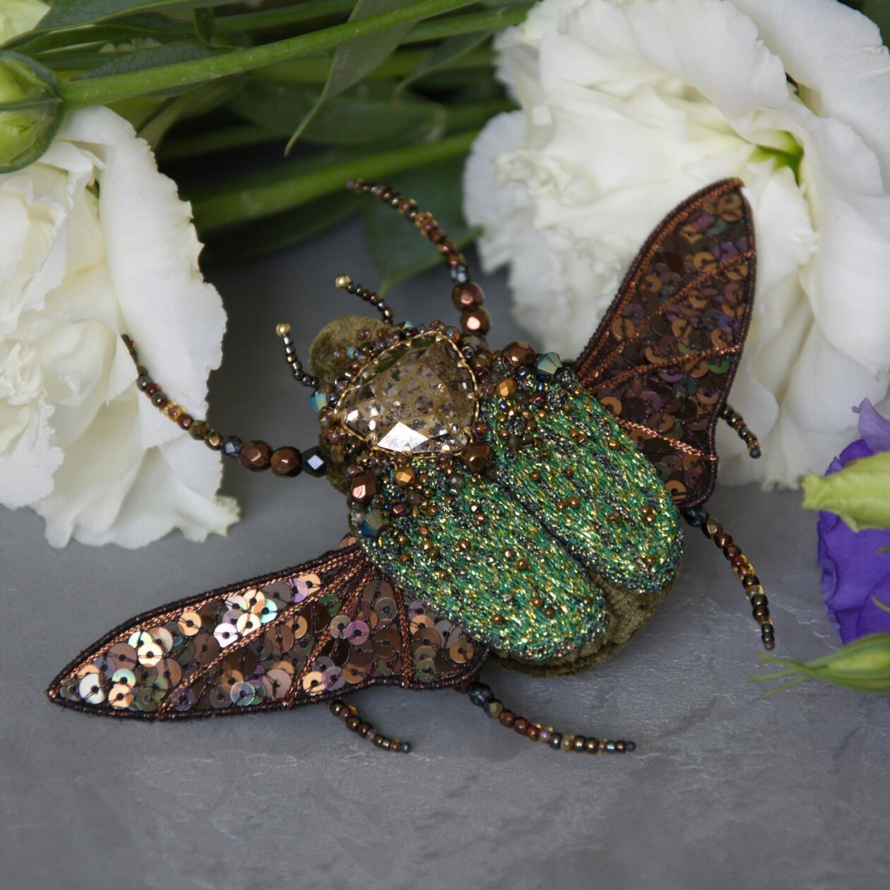 Insect Themed Beaded Embroidery Jewelry By Victoria, Aka My Moth Accessories (7)