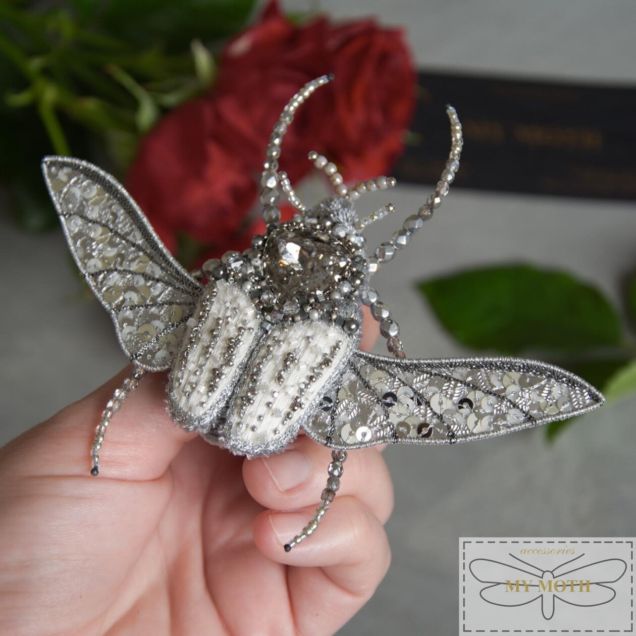 Insect Themed Beaded Embroidery Jewelry By Victoria, Aka My Moth Accessories (8)