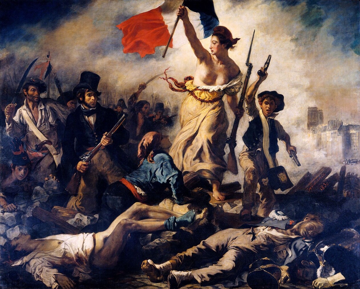 Liberty Leading The People, 1830, By Eugène Delacroix