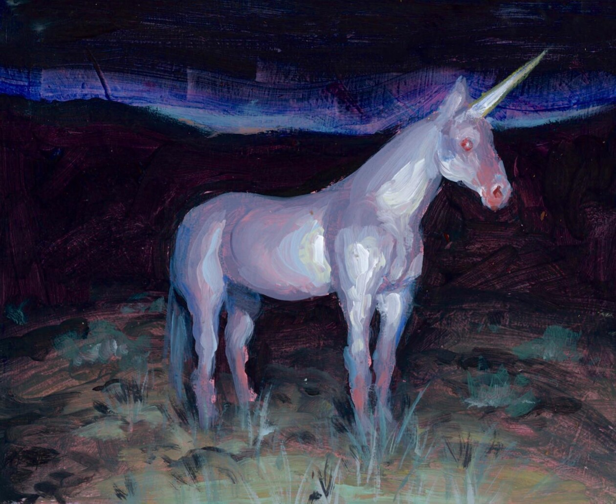 Colete Martin's Paintings Of Dark Unicorns (1)