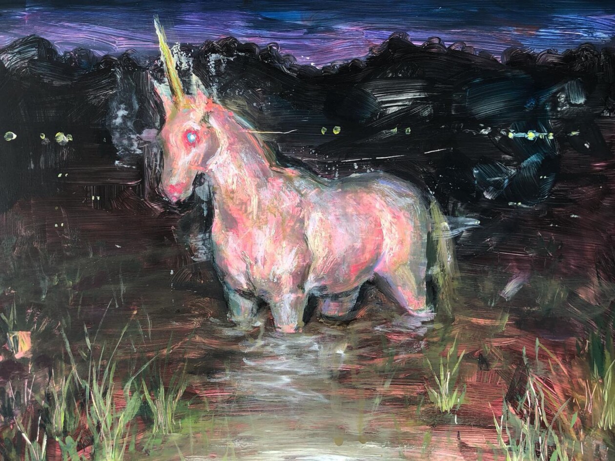 Colete Martin's Paintings Of Dark Unicorns (10)