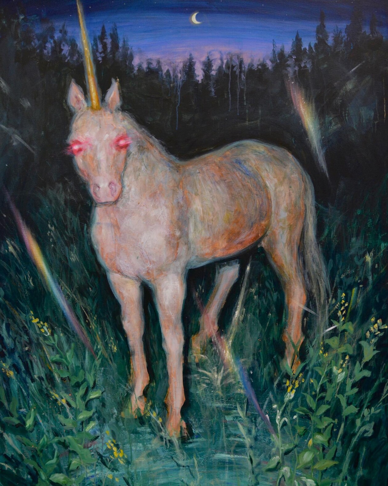 Colete Martin's Paintings Of Dark Unicorns (11)