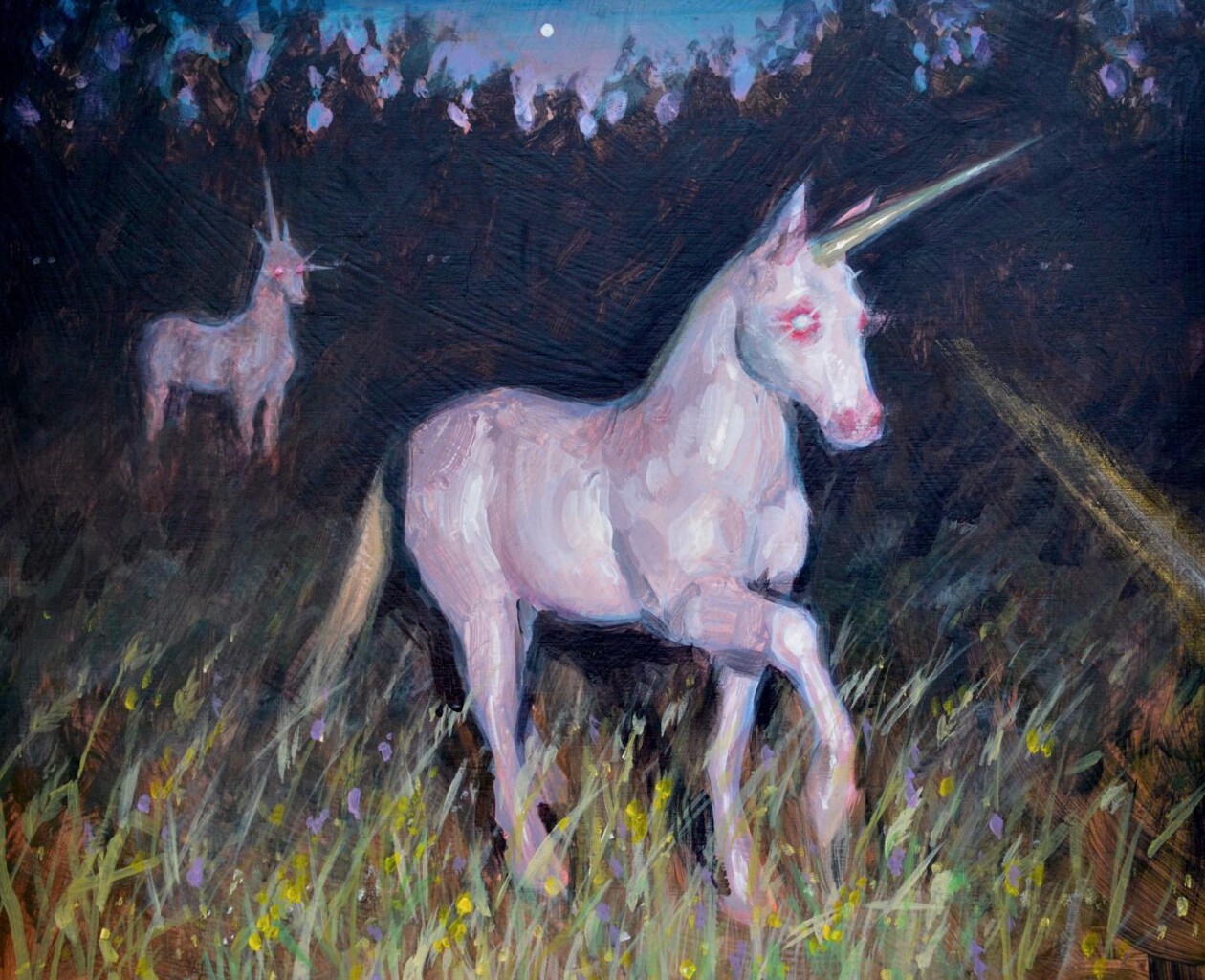 Colete Martin's Paintings Of Dark Unicorns (12)