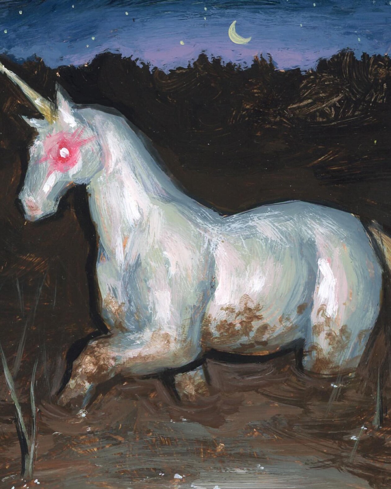 Colete Martin's Paintings Of Dark Unicorns (13)