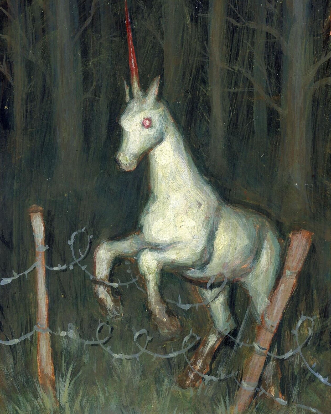 Colete Martin's Paintings Of Dark Unicorns (16)