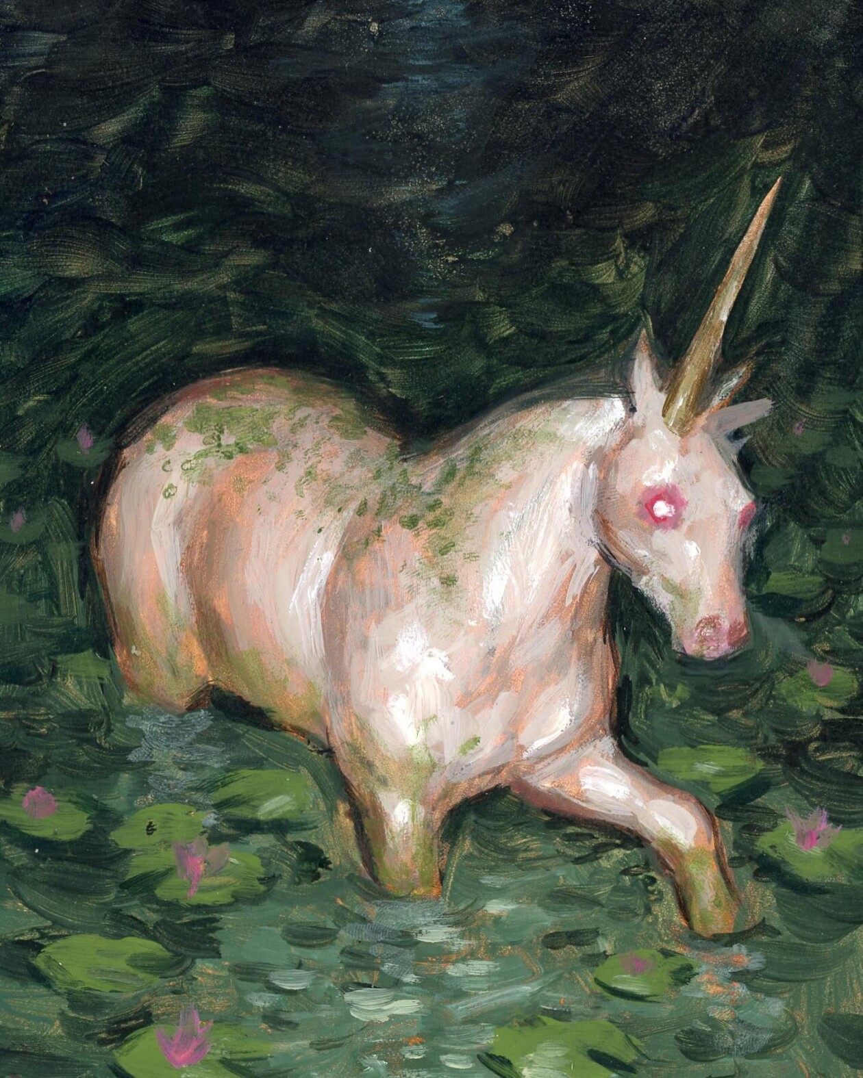 Colete Martin's Paintings Of Dark Unicorns (18)