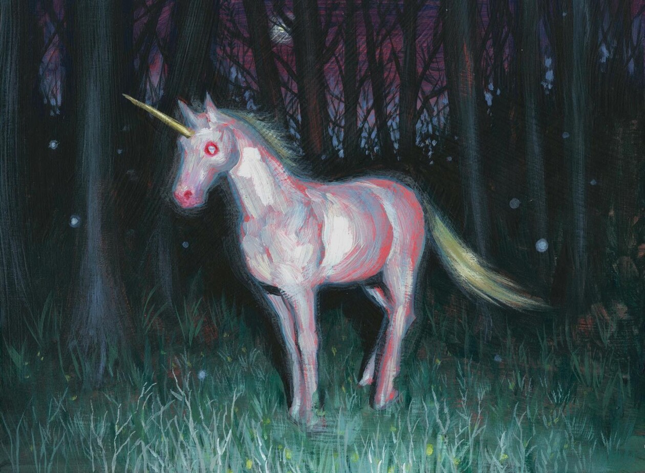 Colete Martin's Paintings Of Dark Unicorns (19)