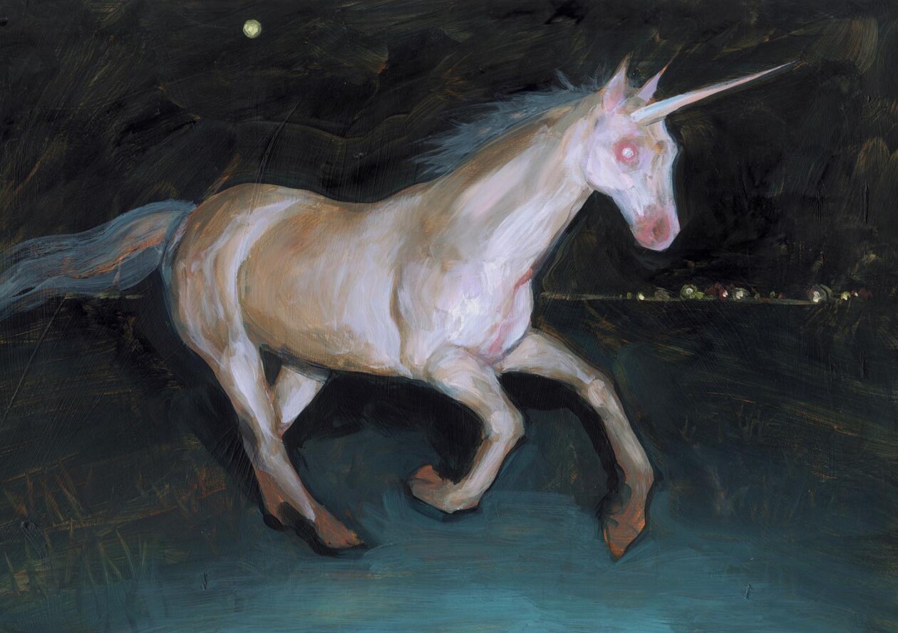 Colete Martin's Paintings Of Dark Unicorns (20)