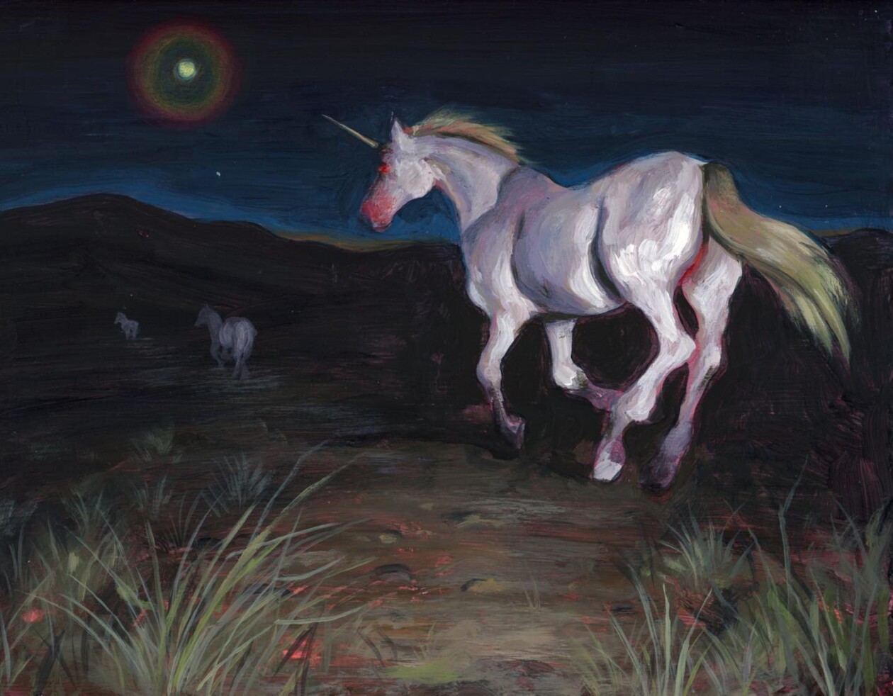 Colete Martin's Paintings Of Dark Unicorns (5)