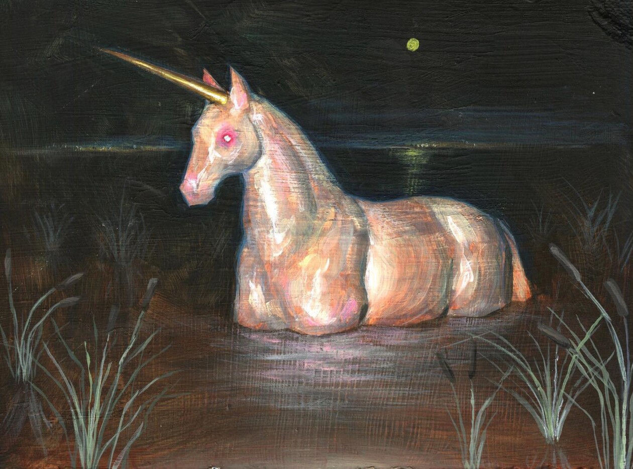 Colete Martin's Paintings Of Dark Unicorns (6)