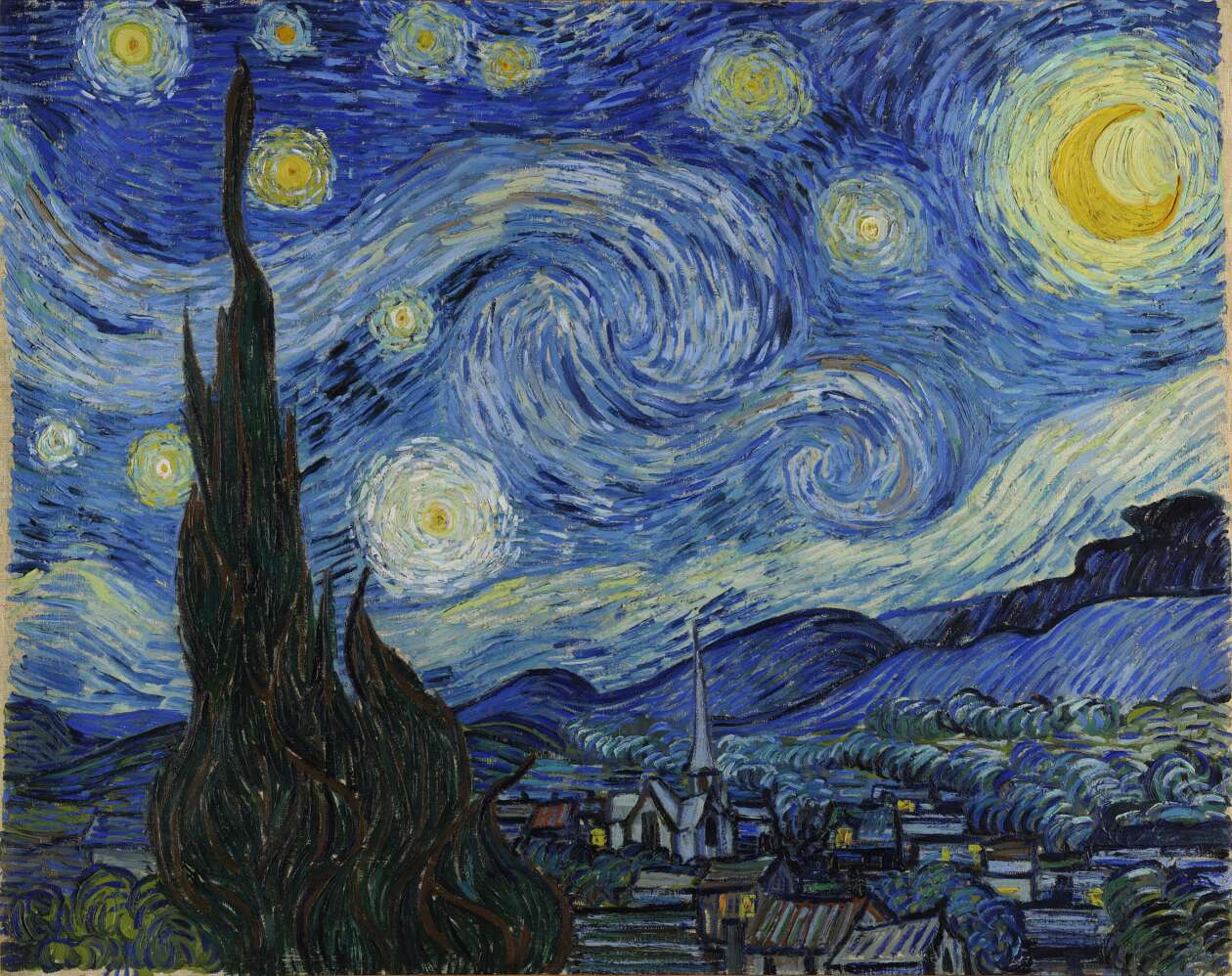 Starry Night, 1889, By Van Gogh