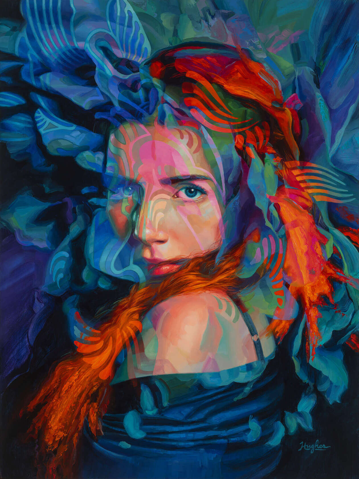 Vibrant Acrylic Portraits By Primary Hughes (20)