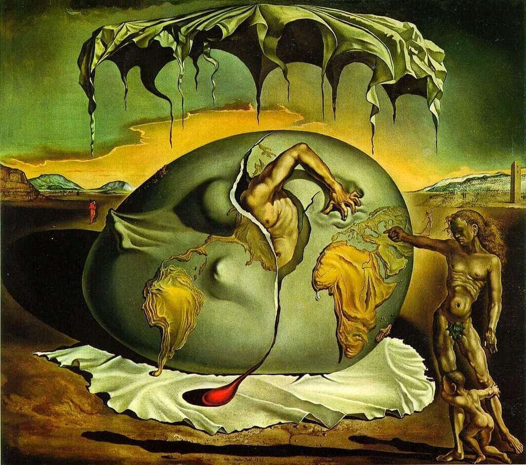 Geopolitical Child Watching The Birth Of The New Man, 1943, Salvador Dali