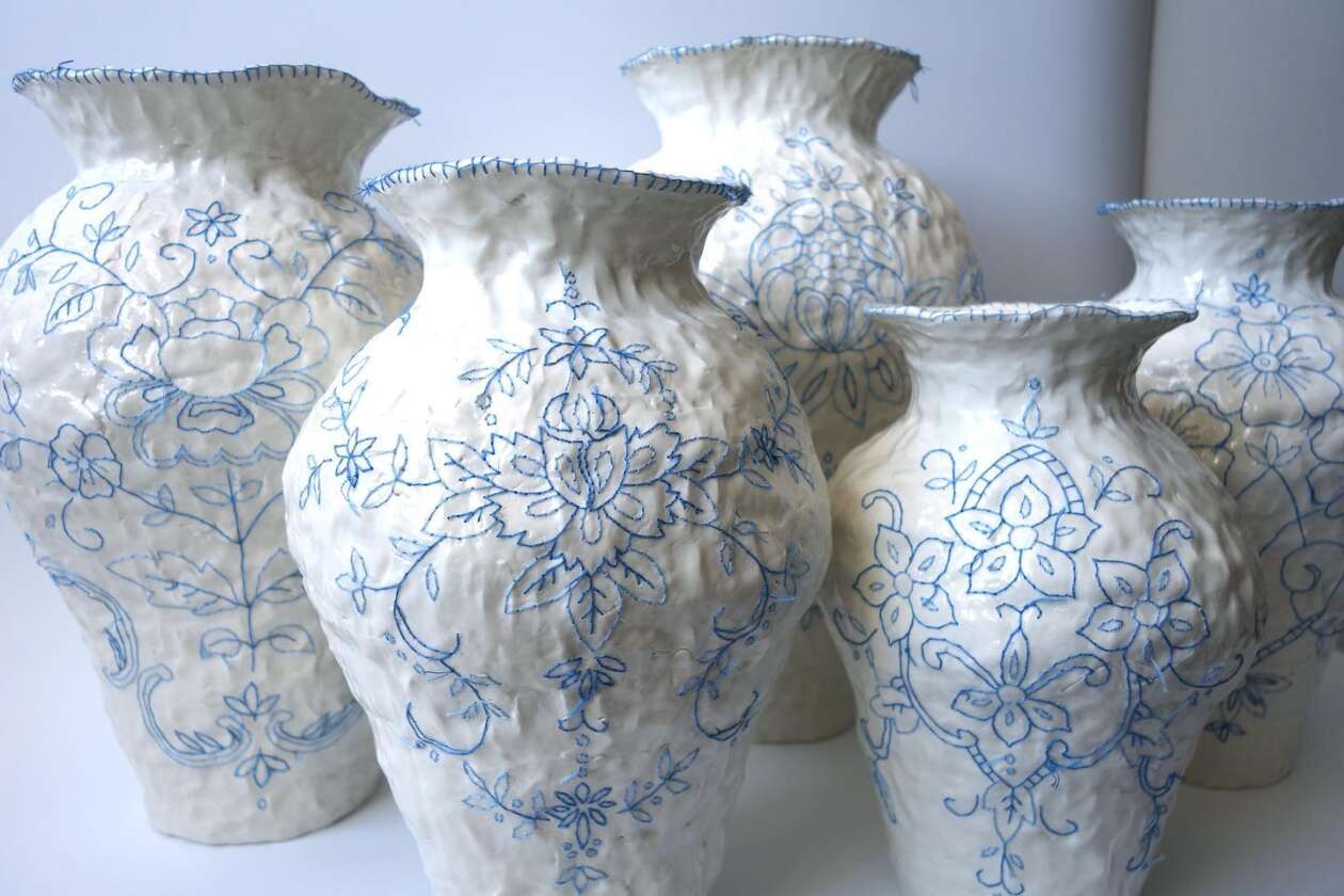 Caroline Harrius's Embroidered Porcelain (7)