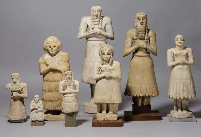 The Sumerian Worshipers (from The Temple At Tell Asmar), Ca 2900 2500 Bc