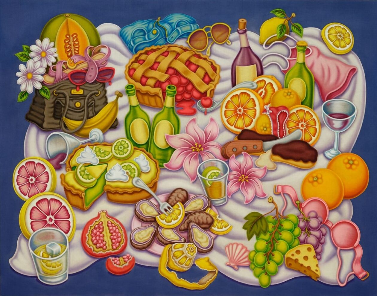 Pedro Pedro’s Picnic Series Of Food Painting (1)