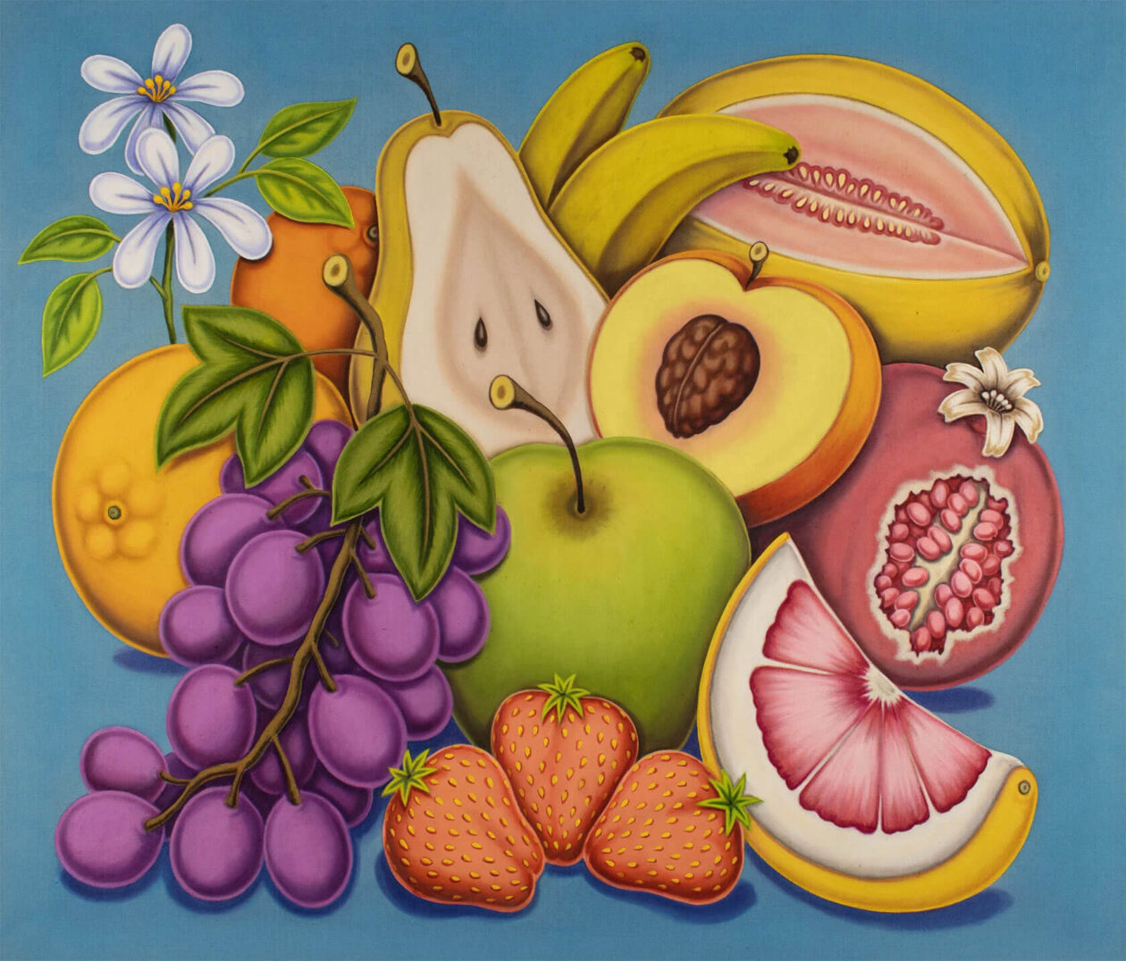 Pedro Pedro’s Picnic Series Of Food Painting (1)