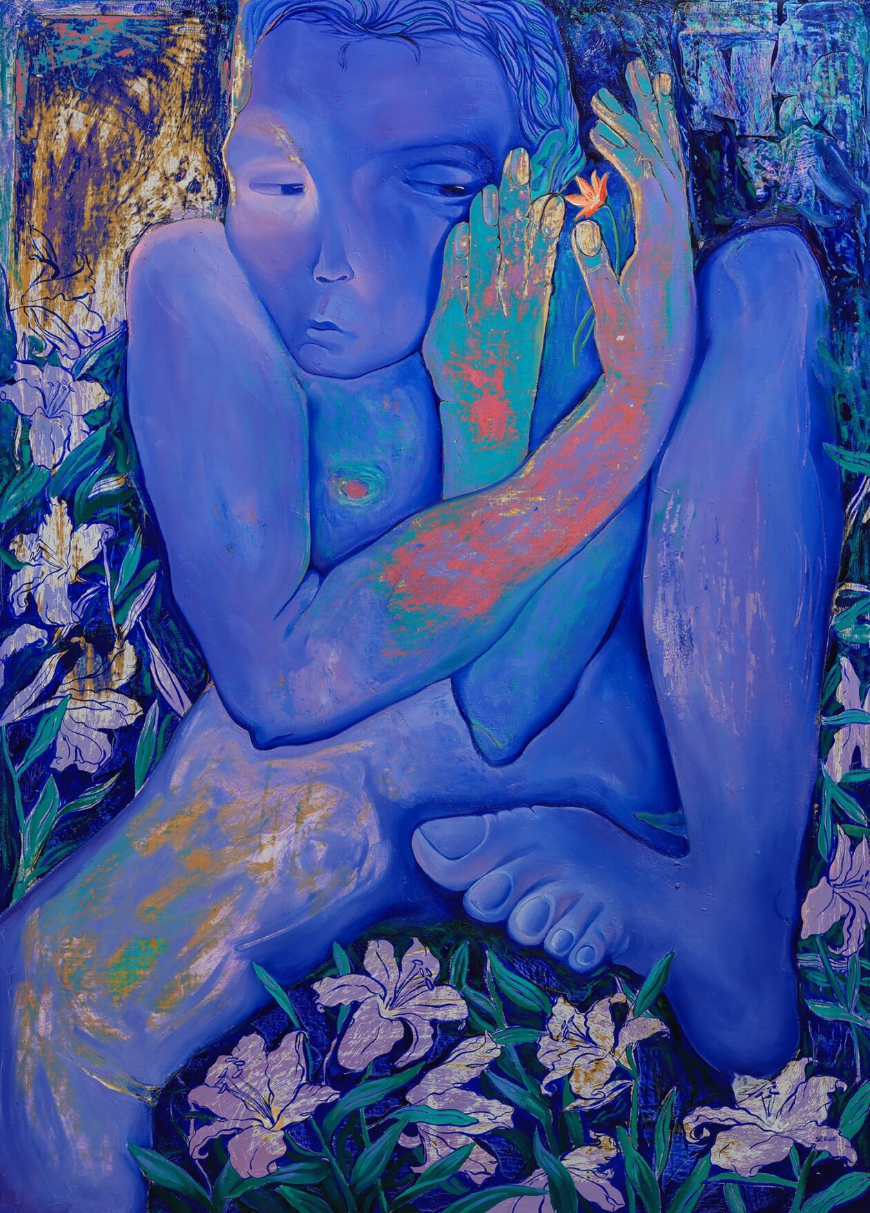 Sergiu Ciochin's Blue Oil Painting Series (10)