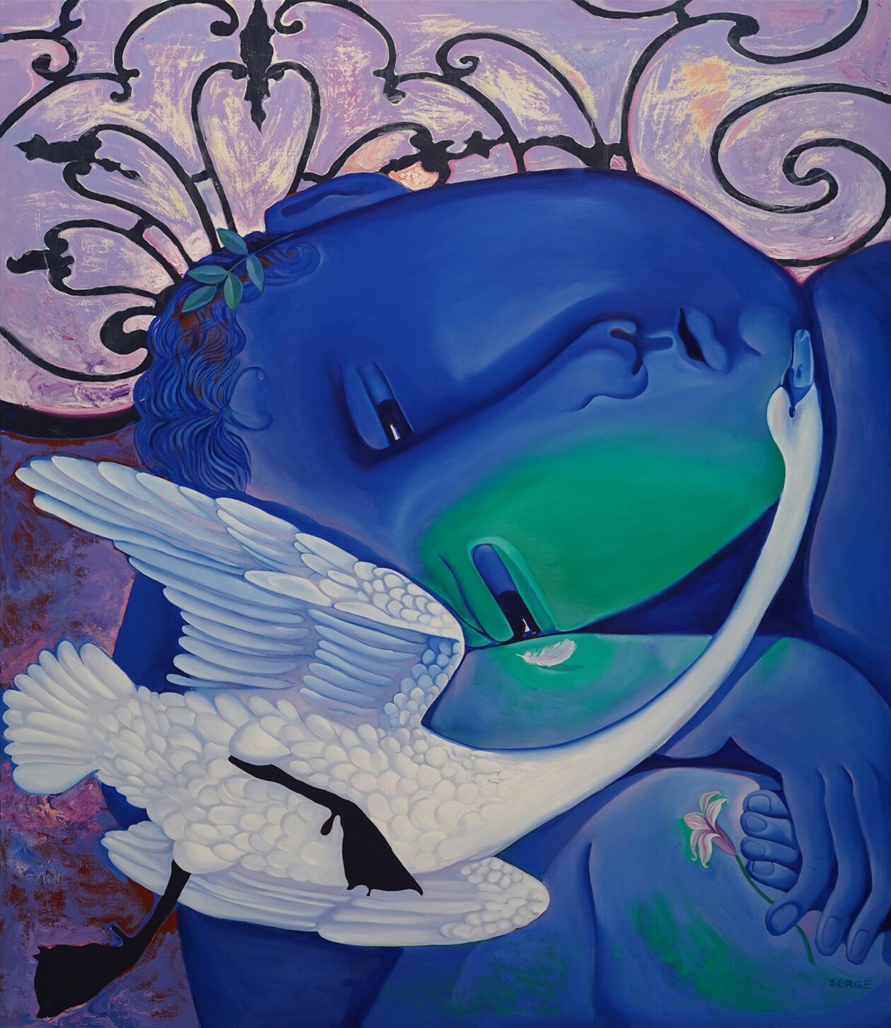 Sergiu Ciochin's Blue Oil Painting Series (6)