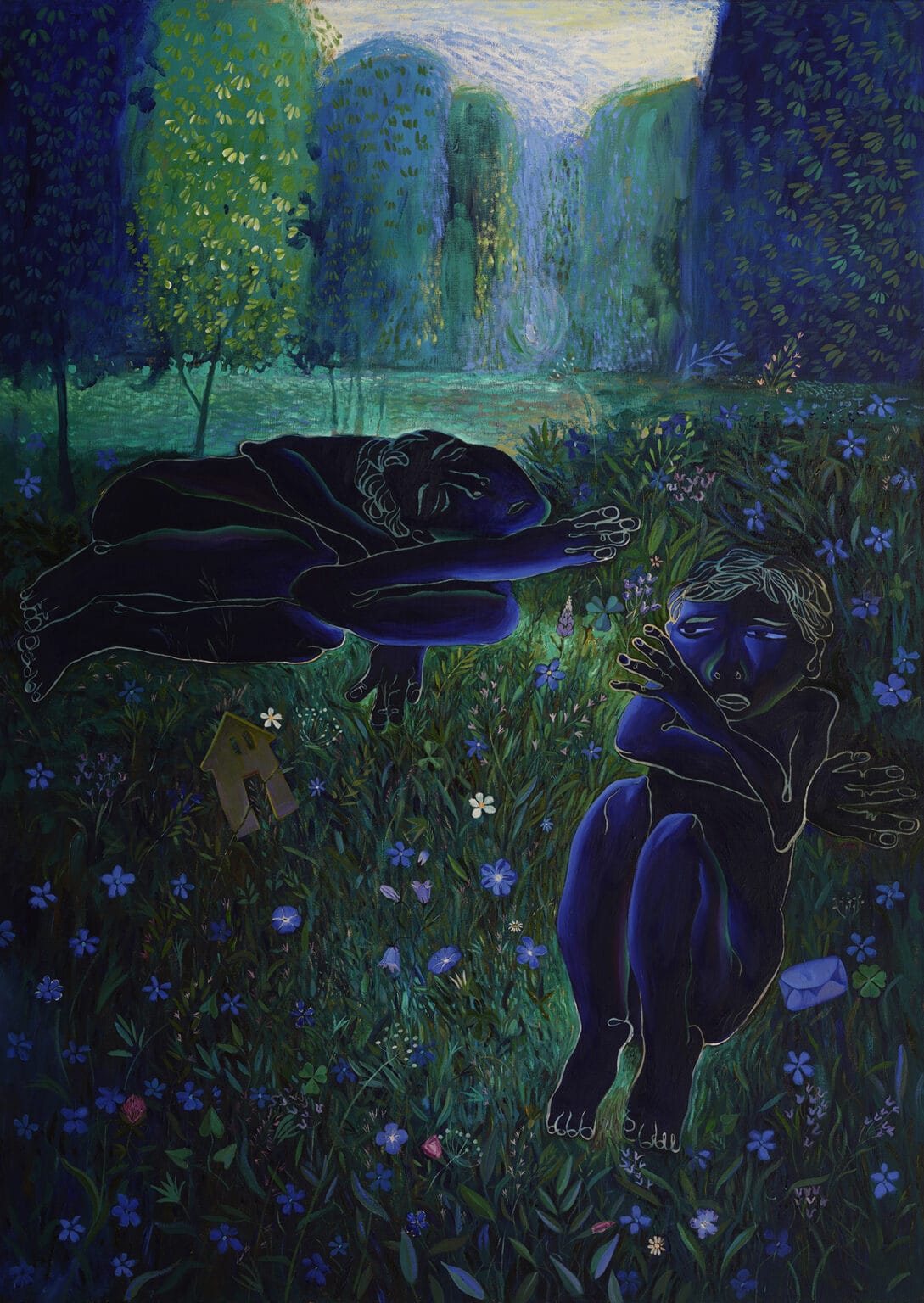 Sergiu Ciochin's Blue Oil Painting Series (7)